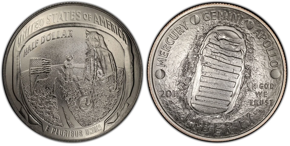 2019-D Apollo 11 50th Anniversary PCGS MS70 FS AMFCSE Lunar Label Free Shipping - Image 2 of 4