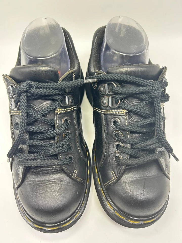 De Colección Inglaterra Dr Martens Reino Unido 5 Mujeres 7.5 Hombres 6 Negro Oxford Zapatos Botas 9351 Foto 3 de 4