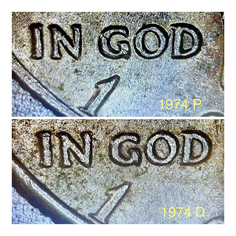 1974 Kennedy Half Dollar P&D DDR Errors + Off-Center Strike Rare Set - Image 3 of 4