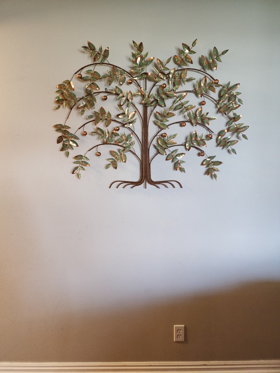 カーティスジェレ作品　カエデの木 Vintage Curtis Jere Tree Of Life Wall Art Metal Sculpture | eBay