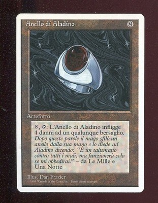 MAGIC ALADDIN RING MTG IT 2 (ZWEITE) AUSGABE 1995 FWB - MAX
