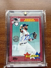 2022 Topps Dustin Pedroia 1987 Boston Red Sox SSP Auto Red #04/10 🔥