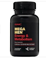 GNC Mega Men Energy and Metabolism Multivitamin Caplets, 90