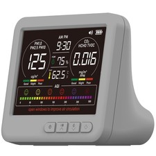 Professional Indoor Air Quality Monitor with 7X AQI,16 in 1 Portable Real-Tim...