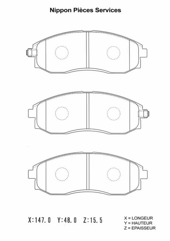Plaquettes de frein avant Hyundai pour rouler en ville en toute sécurité 581014AA30