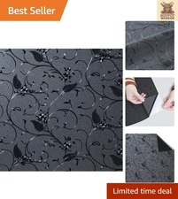 Reusable Non-Adhesive Blackout Window Cover - 100% Privacy Film, 17.7" x 78.7"