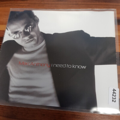 MARC ANTHONY: I Need To Know    > VG+ (MCD)