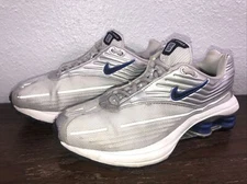 Rare 2002 Nike Shox Zest DS Mens Running Shoes 304112-001 Grey Blue Size 6Y