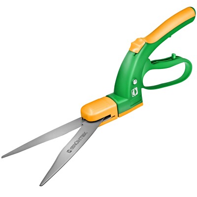 GRÜNTEK Rasenschere SEGLER 380mm, 360° drehbarer Schneidekopf, Handschutz