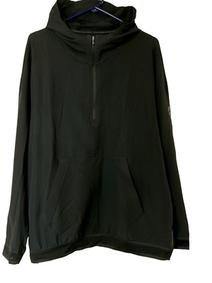 ADIDAS ADICROSS ANORAK WATER-RESISTANT PULLOVER JACKET - NEW - XL - BLACK