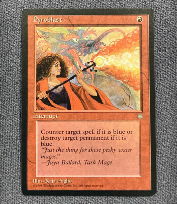 MTG Pyroblast x1 NM/LP ! Ice Age / Magic The Gathering