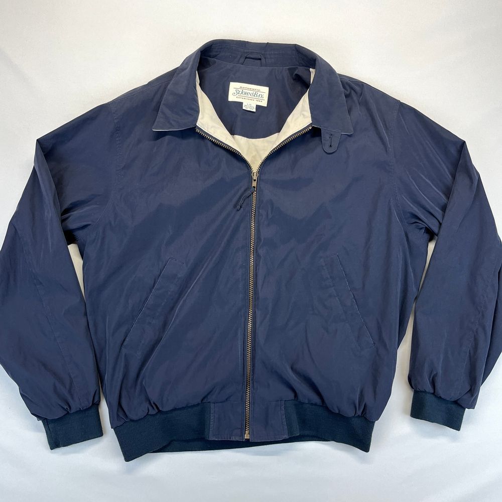 ST.JOHN'BAY ネイビーブルゾン ウール 中綿 ST.JOHN'BAY ネイビー