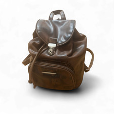 🎒 Picard Rucksack Braun – Lederoptik mit Gesichtermuster 🤎🧑‍🎨