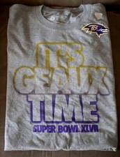 Baltimore Ravens Super Bowl Geaux time t shirt new!