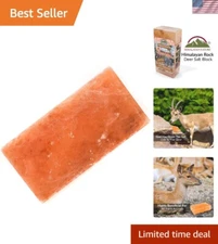 100% Natural Himalayan Rock Salt Block for Deer - 5 lb Nutritional Mineral Block