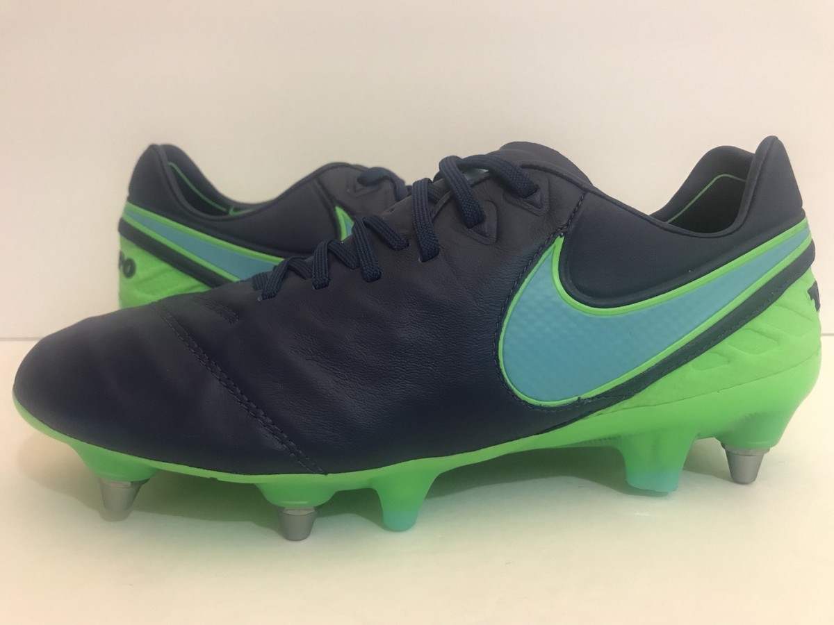 Legend Blue And Green Tiempos Nike Tiempo Legend VI FG Soccer Cleats