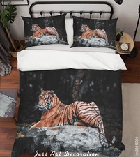 3D Tiger Quilt Cover Set Duvet Cover Bedding Pillowcases