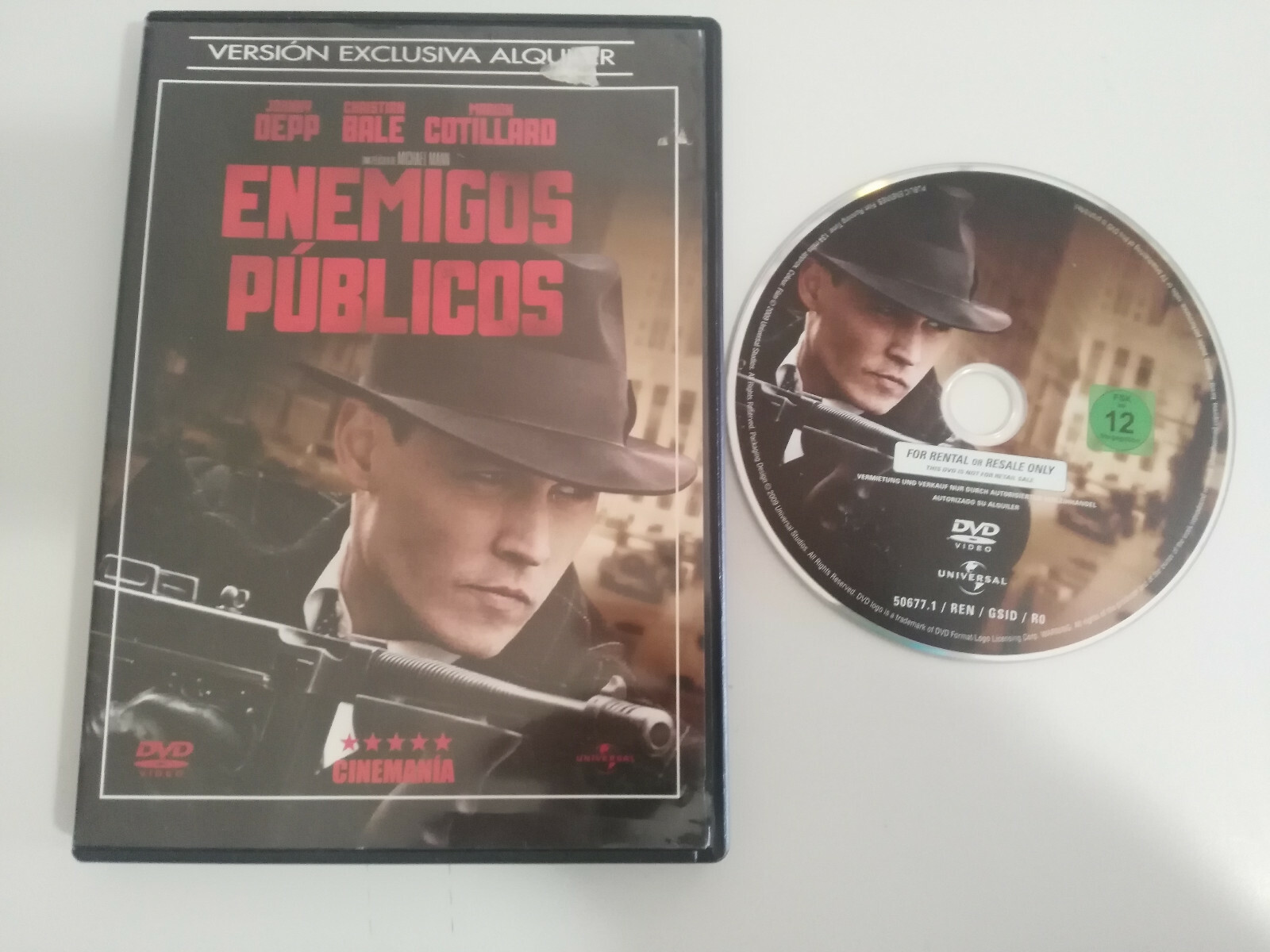 Public Enemies Johnny Depp Christian Bale MICHAEL MANN - DVD Español English