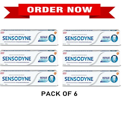 Sensodyne Repair & Protect with NOVAMIN 70 gm (pack of 6) Free Shipping