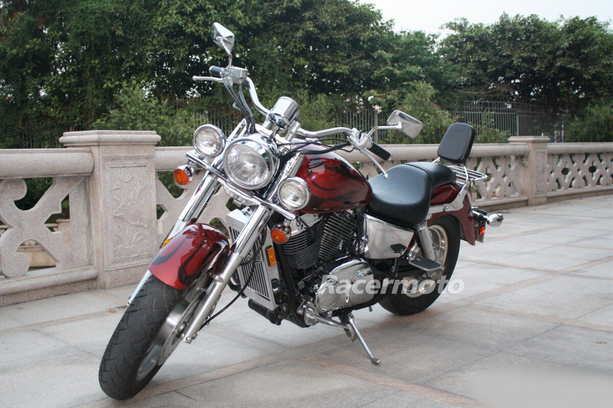 Green-L Chrome Sissy Bar Backrest with Luggage Rack Fit for