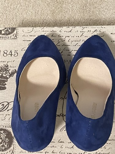 Loslandifen Royal Blue Suede Platform Heels – Size 6 - Picture 8 of 9