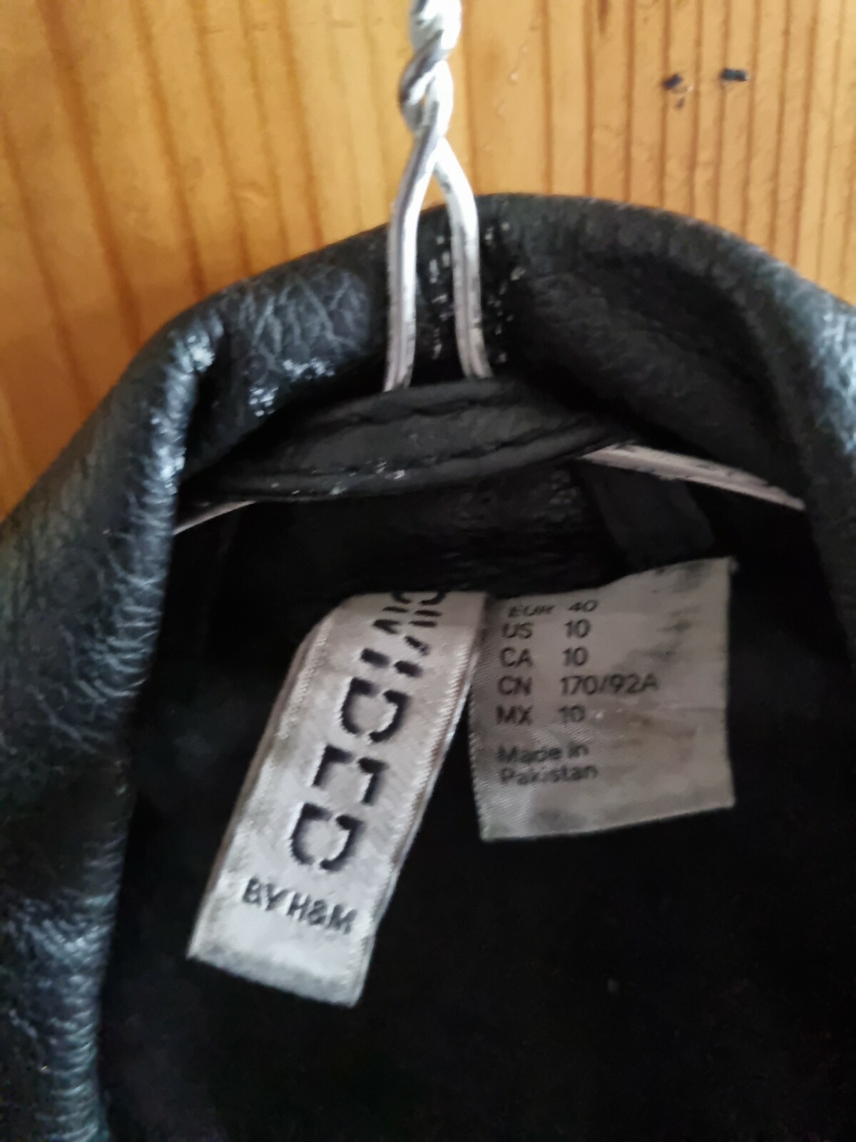 H&M Real Leather Jacket Size UK 10/12 SOLD OUT!!! image 2