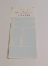 Mrs. Grossman's Stickers Lot of 3 Sheets Brand New Package ~Glacier Blue~ Tags
