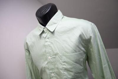 Hugo Boss Orange Label Dress Shirt Green Long Sleeve Button Up Mens Sz Large