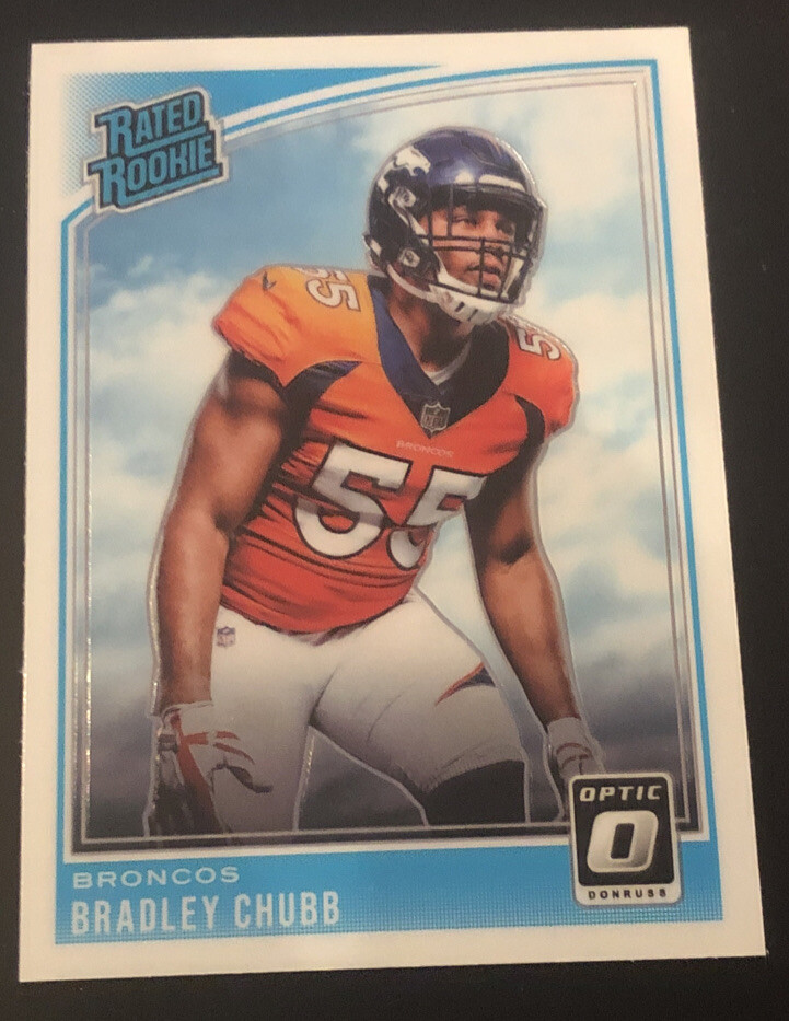 2018 Optic #169 Bradley Chubb Denver Broncos RC Rated Rookie Card