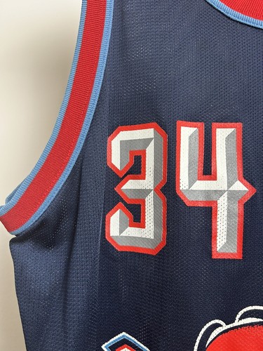 Hakeem Olajuwon Rockets Vintage Champion NBA Swingman Jersey Sz 44 - Picture 5 of 10
