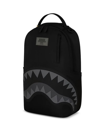 Mochila Sprayground Shark Central Tonal🔥Nueva Bolsa Negra Grande Bolso Escolar - Imagen 4 de 10