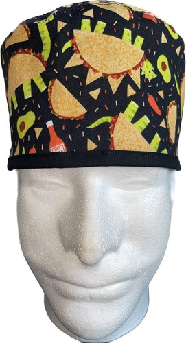 Tacosaurus Scrub Hat Chemo Cap - Picture 3 of 4