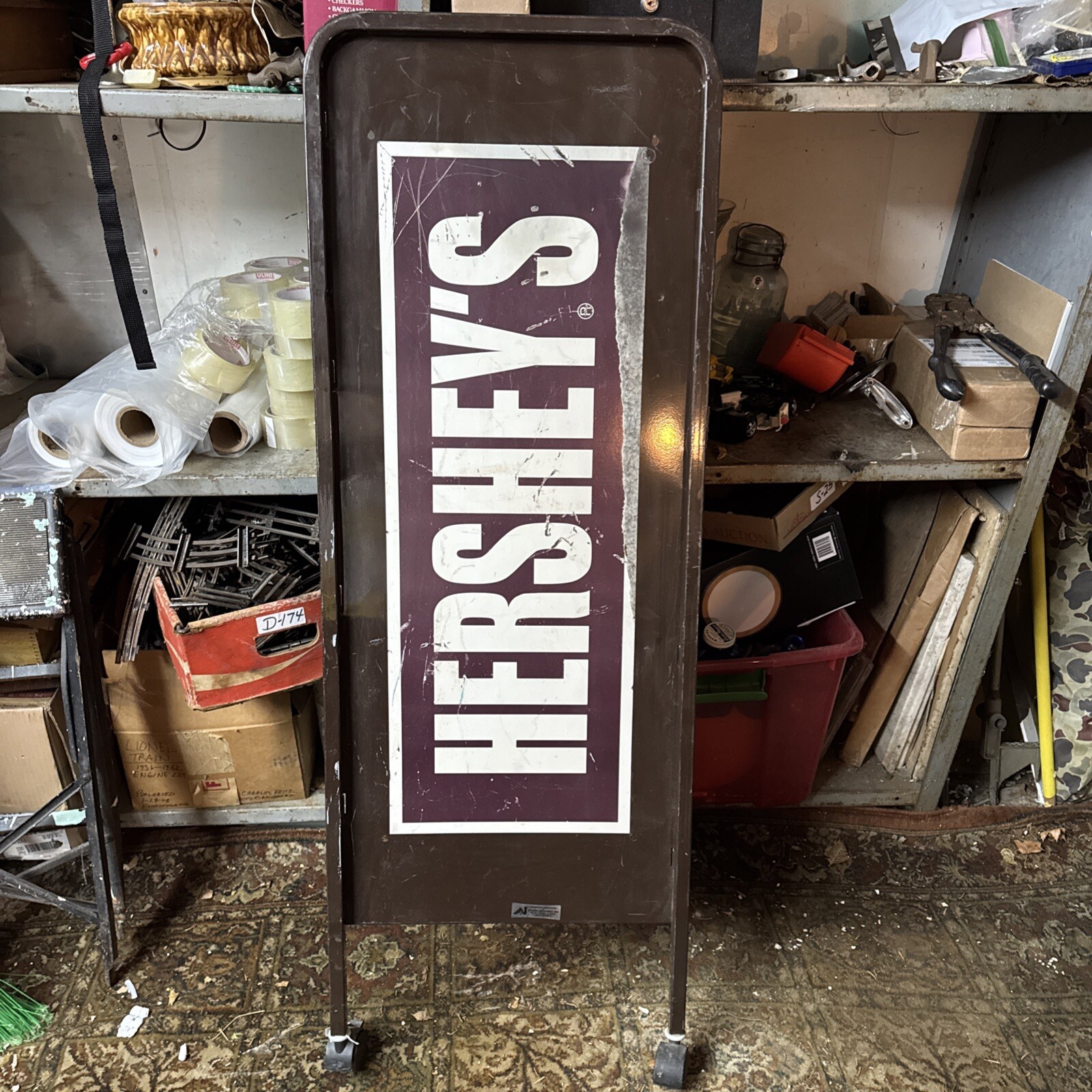 Vintage Hersheys Chocolate Metal Sign 53 In X 19in