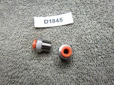 SMC 5/32" TUBE Dia, 1/8 NPT, Male Str PTC Fitting LOT OF 2 inv D1845