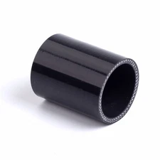 2pcs 3" 76 mm Silicone Straight Hose Coupler Turbo Intercooler Pipe Hose Black