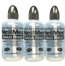 3 NeilMed Sinus Rinse Bottles Refillable 8oz - 240mL Bottle 3 Pack Free Shipping