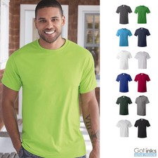 Hanes ComfortSoft Cotton T-Shirt Plain Blank Solid Short Sleeve Tees S-4XL 5280