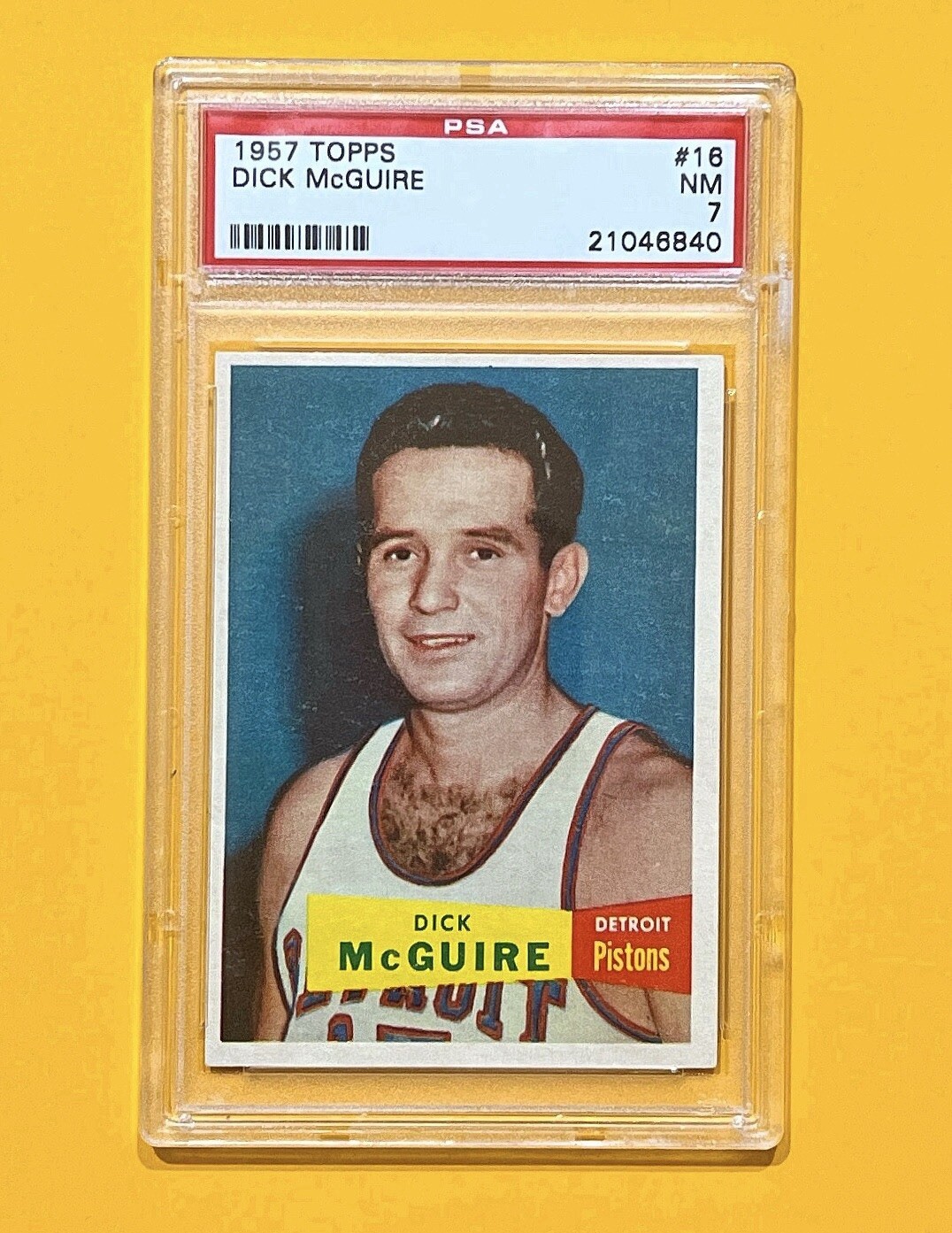 1957-58 Topps - #16 Dick McGuire (RC) - PSA 7