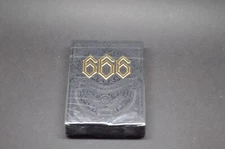 666 Gold Foil Playing Cards by Riffle Shuffle New Sealed - Rare  Limited Edition