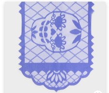 Day of the Dead Table Runner 14" x 50" Purple Lace Home Table Decor Sugar Skull
