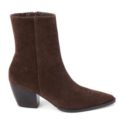 マリー Matisse Caty Pointed Toe Zippered Booties Womens Brown Casual