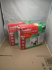 Lot Of 2 Oatey Quadtro Washing Machine Outlet Box 1/4" Turn x 2" Hub 38528 OB