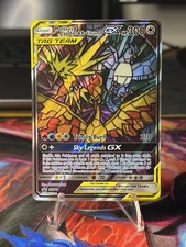 Moltres & Zapdos & Articuno GX SM210 Sole e Luna Vetro Colorato Promo Pokemon quasi nuovo