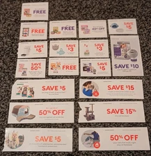 Lot of 18 PetSmart Coupons for Cat Related Items