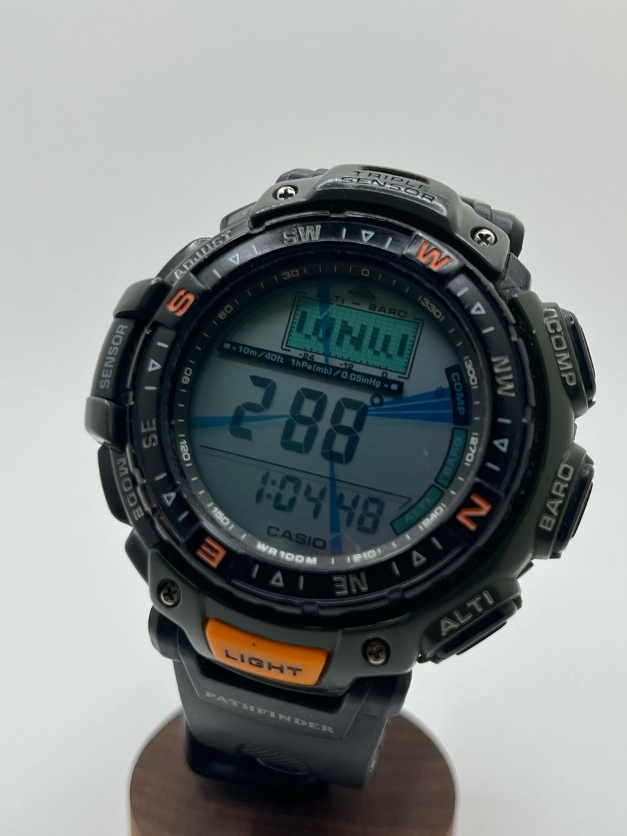 Men Casio Pathfinder Watch Triple Sensor 2271 Pag40 Baro