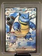 Pokemon TCG Blastoise ex 184/165 Scarlet & Violet 151 Full Art Near Mint