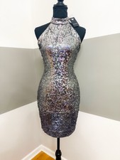 Guess Silver sequin dress Small BNWT