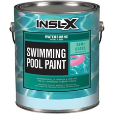 Insl-x Semi-Gloss White Water-Based Acrylic Pool Paint 1 gal.