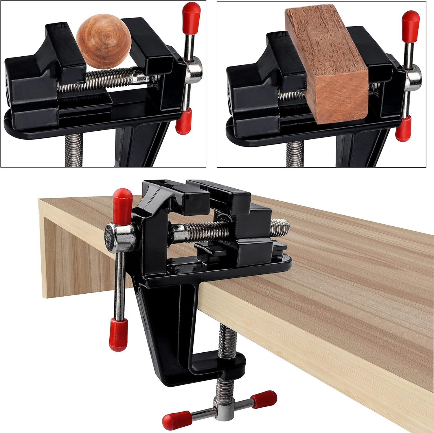 Mini Vise Clamp Small Bench Vice Clamp on Table Vise Drill Press Vice for Wood C