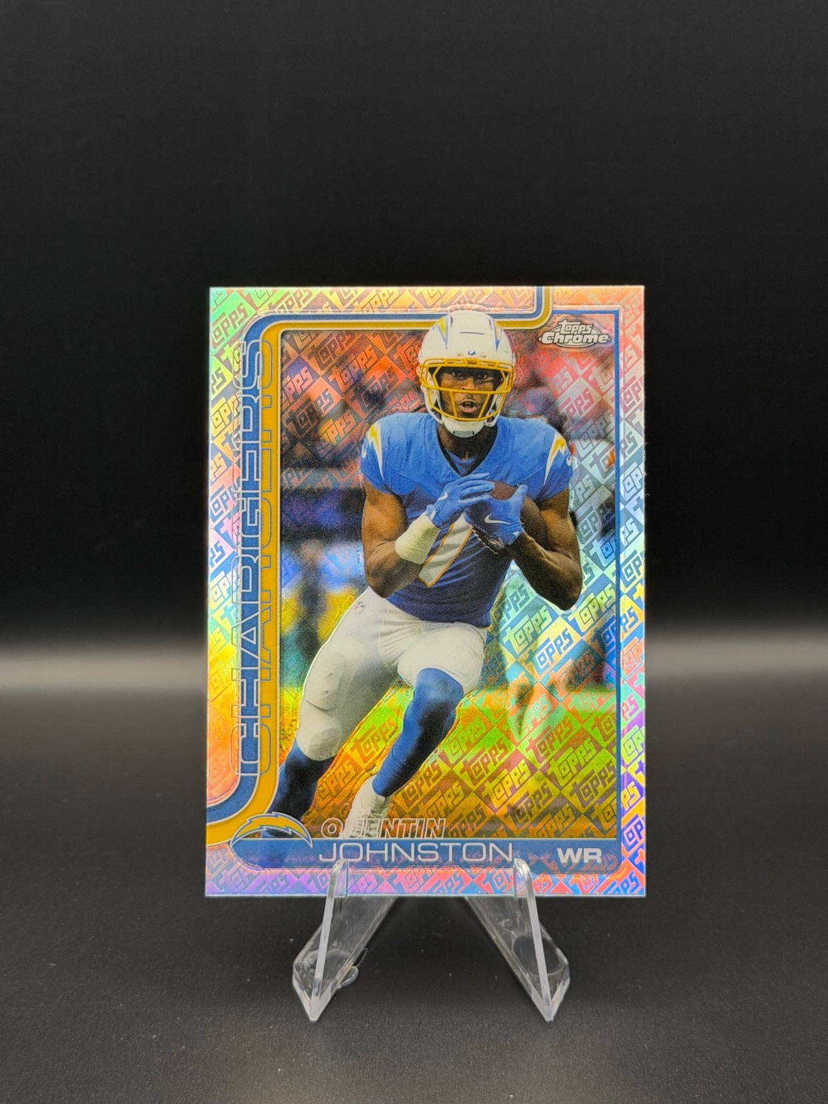 2025 Topps Chrome #159 Quentin Johnston White Refractor #/30